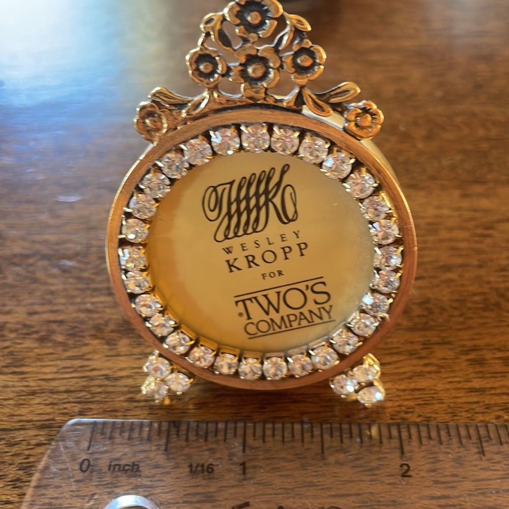 Small Gold Frame with Rhinestones- NEW - Picture 6 of 7